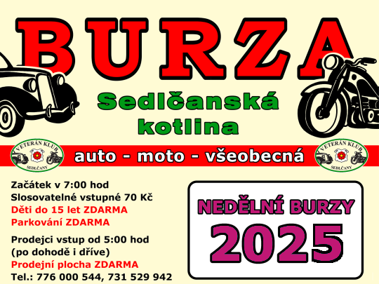 Termíny burz pro rok 2025 jsou již známy           　                　 